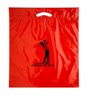 Promotional 20 x 22 x 4 Fold-Over Die Cut Bag - Red