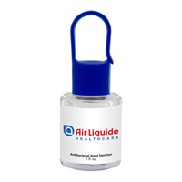 Custom 1oz. Hand Sanitizer with Carabineer Cap