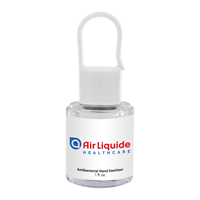 Customized 1oz. Hand Sanitizer with Carabineer Cap