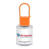 Promotional 1oz. Hand Sanitizer with Carabineer Cap