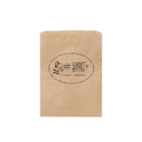 Custom Printed 8 1/2" x 11" NATURAL KRAFT MERCHANDISE BAG