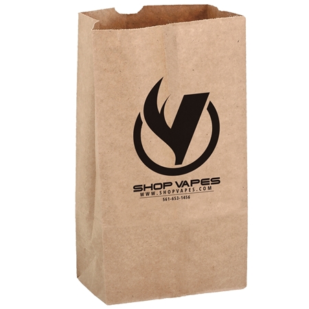 Custom NATURAL KRAFT 12# SOS GROCERY BAG