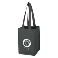 Branded Non-Woven 4 Bottle Wine Tote Bag