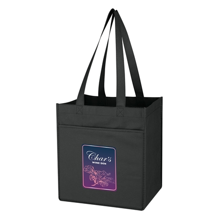 Custom Non-Woven 6 Bottle Wine Tote Bag