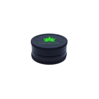 Direct Printed Promotional Plastic Grinder in Black	