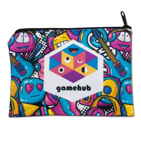 Custom 6.5"w x 4.5"h Sublimated Zippered Pouch