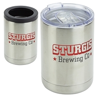 12 oz. Vacuum Insulated Stainless Steel Tumbler + Can Cooler with your logo