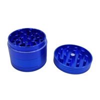 Promotional Aluminum Grinder in Blue inside