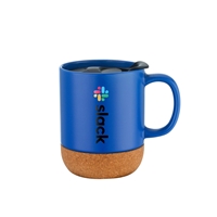 Custom Printed 12 oz. Ceramic Mug with Cork Base