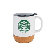 Promotional 12 oz. Ceramic Mug with Cork Base