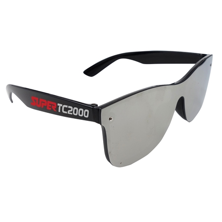 Branded Reflective Rimless Sunglasses